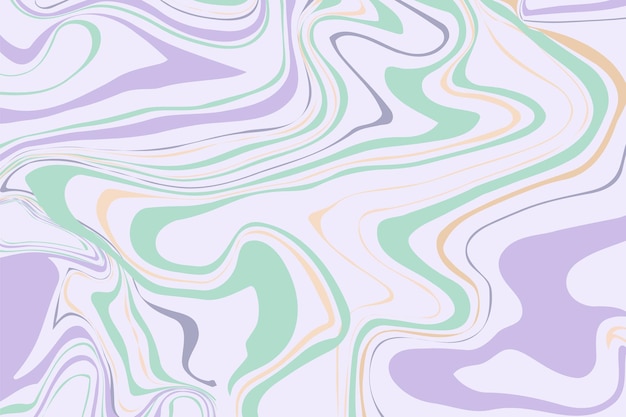 Vlakke groovy psychedelische achtergrond met kleurrijk ontwerp
