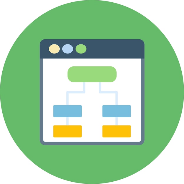 Vlakke illustratie van de Ux-interface