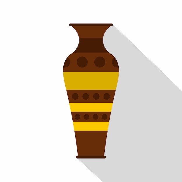 Vlakke illustratie van een Egyptisch pottenbakkerij vector icoon voor web geïsoleerd op witte achtergrond