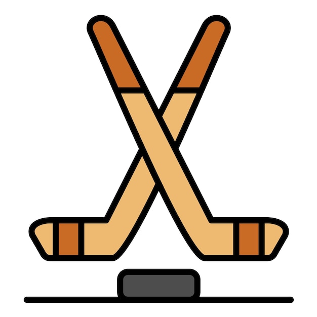 Vector vlakke illustratie van ijshockey