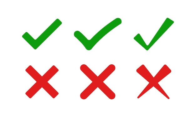 Vlakke stijl Teken en kruissymbolen
