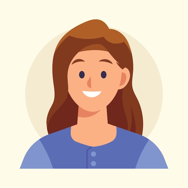 Vlakke vector mensen avatar illustratie