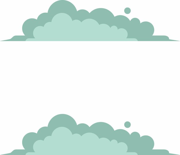 Vector vlakke wolken