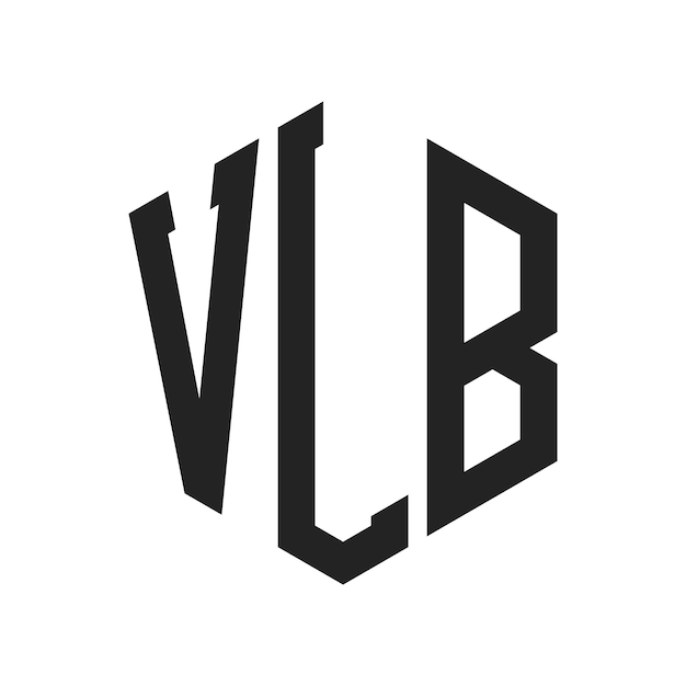 ロゴのデザイン: VLB モンゴラム (六角形の形を用いたロゴ)