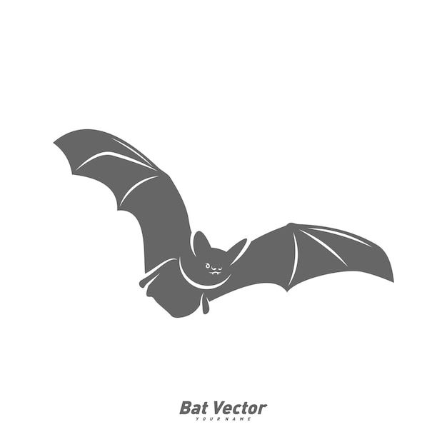 Vleermuis logo vector sjabloon silhouet van vleermuis ontwerp illustratie