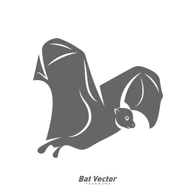 Vleermuis logo vector sjabloon silhouet van vleermuis ontwerp illustratie