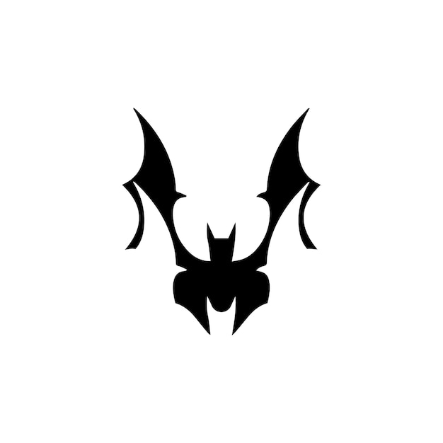 Vector vleermuis open vleugels vliegen concept elementen icon