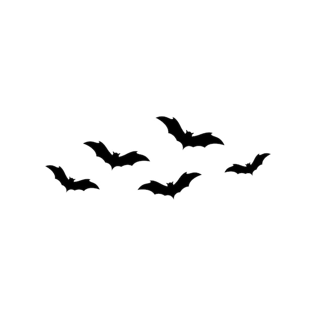 Vleermuis vector pictogram logo sjabloon
