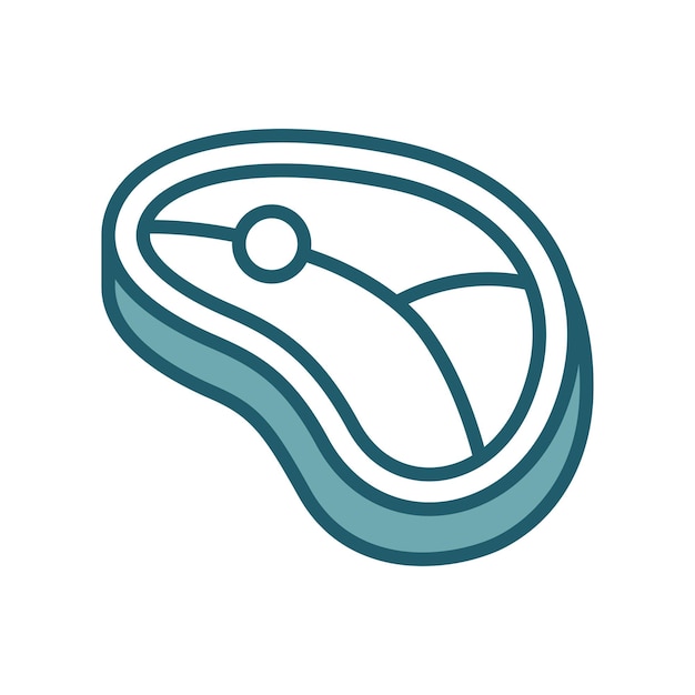 vlees icoon vector ontwerp sjabloon eenvoudig en schoon