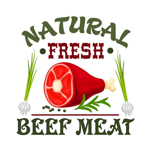 Vleeswinkel vectorteken vers rundvlees