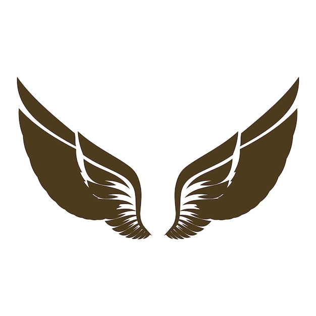 Vleugels illustratie ontwerp pictogram logo
