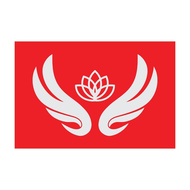 Vleugels illustratie ontwerp pictogram logo