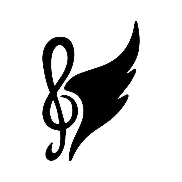 Vleugelvalk vogel Logo sjabloon vector