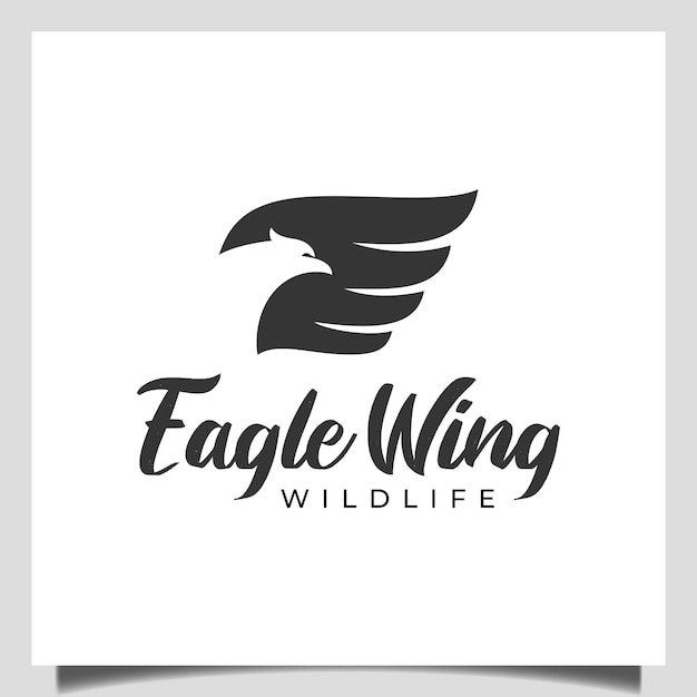 Vliegende adelaar of valk, phoenix met vleugels pictogram vector abstracte logo, vrijheid wildlife ontwerp symbool