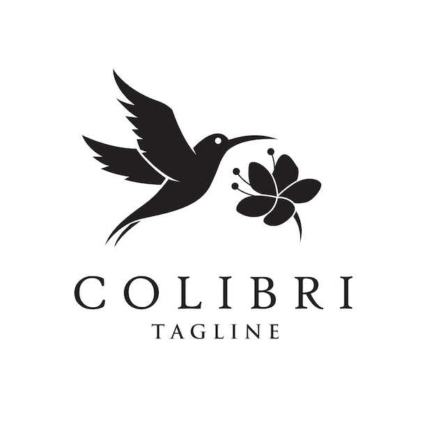 Vliegende colibri icoon