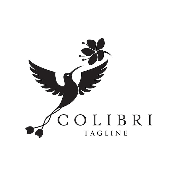 Vliegende colibri icoon