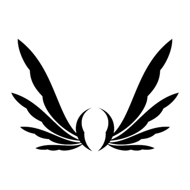 Vector vliegende vleugels logo illustratie
