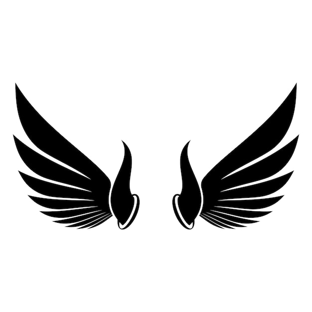 Vliegende vleugels logo illustratie