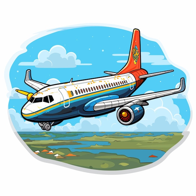 vliegtuig illustratie