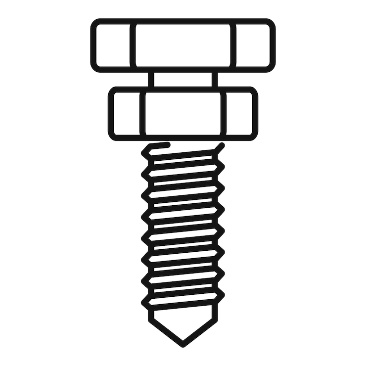 Vector vliegtuig reparatie schroef pictogram overzicht vliegtuig reparatie schroef vector pictogram voor webdesign geïsoleerd op een witte achtergrond
