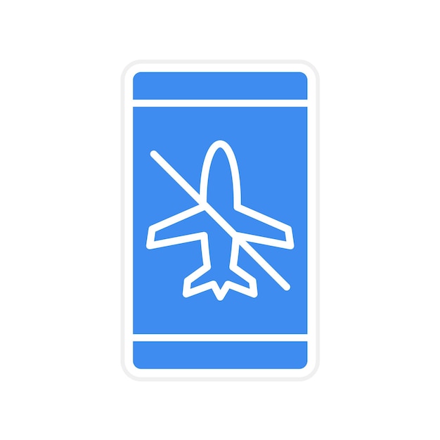 Vliegtuigmodus Inactieve icoon vector afbeelding Kan worden gebruikt voor Mobile UI UX
