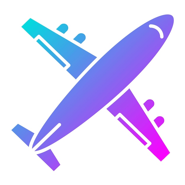Vliegtuigvectorpictogram Kan worden gebruikt voor Transportpictogram