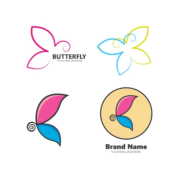 Vlinder illustratie vector ontwerp