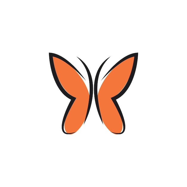 Vlinder Logo pictogram sjabloon Vector