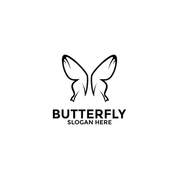 Vlinderlogo Luxe Vlinderlijnkunst Universeel premium vlindersymbool logotype
