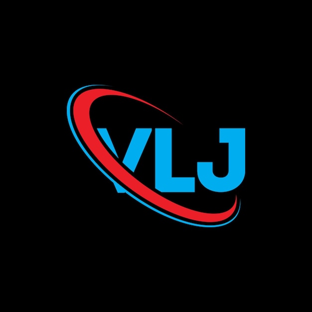 логотип VLJ буква VLJ буквенный дизайн логотипа инициалы логотипа VLJ, связанный с кругом и заглавными буквами, логотип монограммы VLJ типография для технологического бизнеса и бренда недвижимости