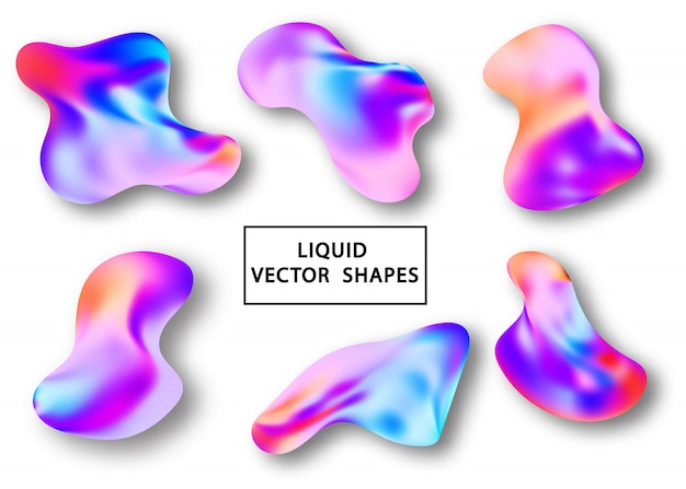 Vector vloeibaar holografisch verloopvormelement