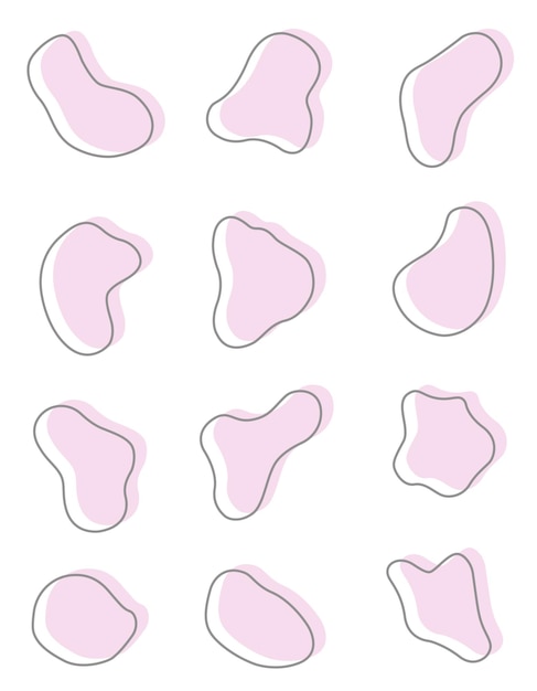 Vloeibare grafische vorm ontwerpelement Vector achtergrond of vloeibare abstracte geometrische moderne splash
