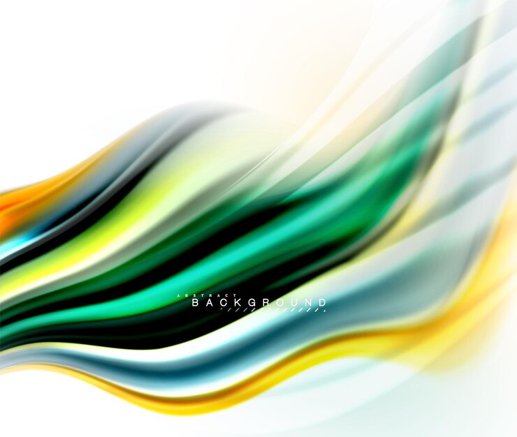 Vector vloeibare vloeistof mengen kleuren concept op lichtgrijze achtergrond golf en swirl curve stroomlijn trendy abstracte lay-out sjabloon voor zakelijke presentatie app behang banner poster of behang