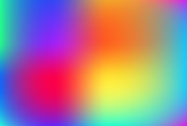 Vloeiende en wazige kleurrijke achtergrond met verloopnet Moderne heldere regenboogkleuren Gemakkelijk bewerkbare zachte gekleurde vectorbannermalplaatje