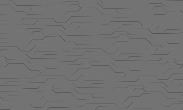 Vector vloeiende lijnen grijze abstracte technische achtergrond