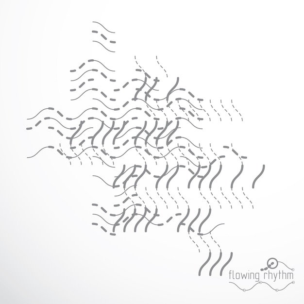 Vloeiende strepen, vector abstracte golf lijnen illustratie voor gebruik als website achtergrond.
