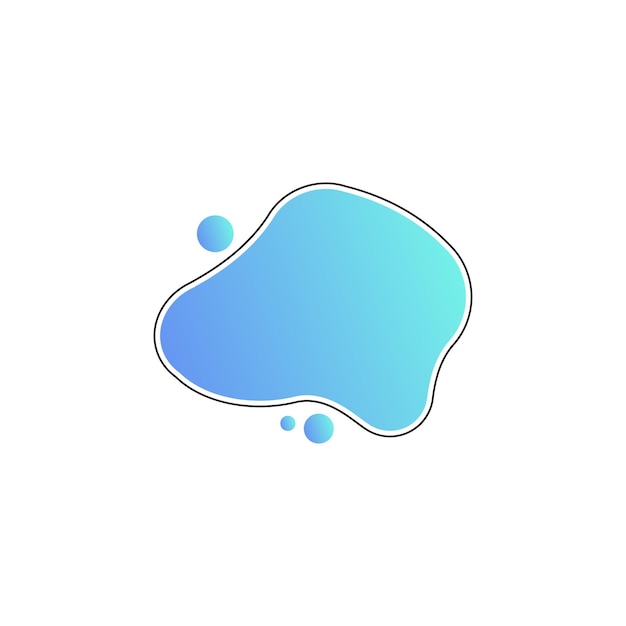 Vloeistof abstracte vorm element vector ontwerp sjablonen eenvoudig en modern