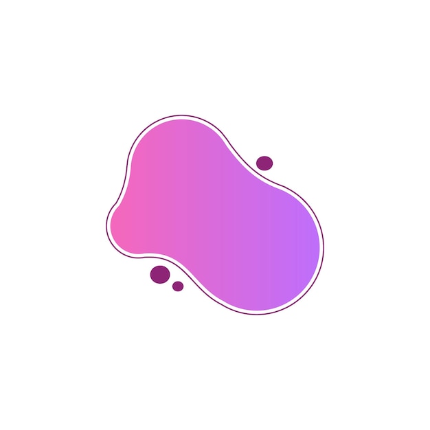 Vloeistof abstracte vorm element vector ontwerp sjablonen eenvoudig en modern