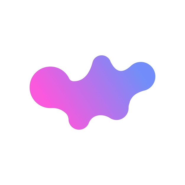 Vloeistof abstracte vorm element vector ontwerp sjablonen eenvoudig en modern