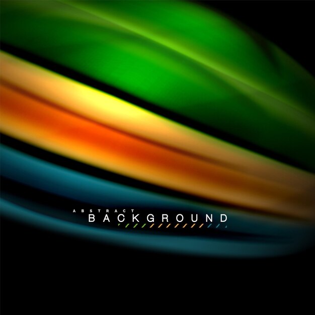 Vloeistofmengende kleuren vectorgolf abstract achtergrondontwerp Kleurige meshgolven