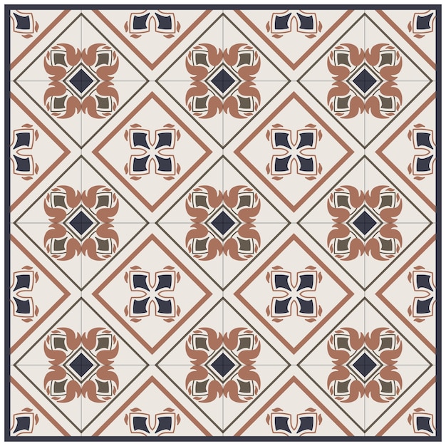 Vloer tegels oosterse Spanje naadloze texturen Portugal geometrische keramiek Vector Arabesque