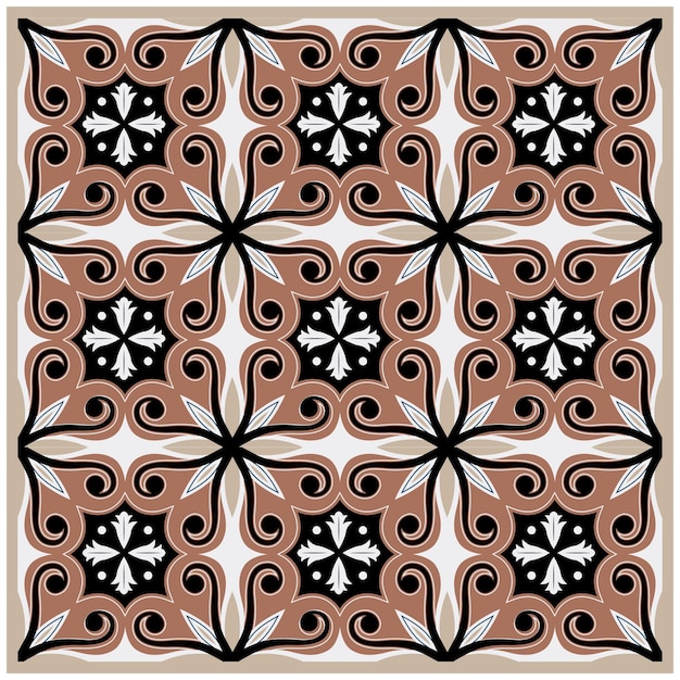 Vloer tegels oosterse Spanje naadloze texturen Portugal geometrische keramiek Vector Arabesque