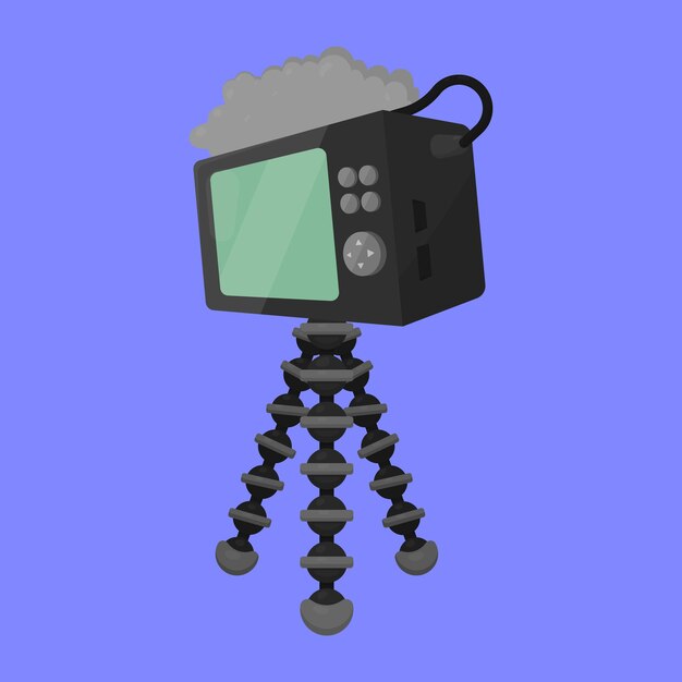 Vlogging Camera Icon Vector Video Camera Illustratie Content Creator Video Camera vector