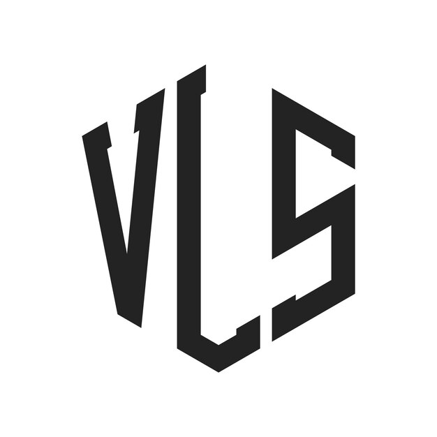 VLS Logo Design Initiële letter VLS Monogram Logo met behulp van zeshoekige vorm