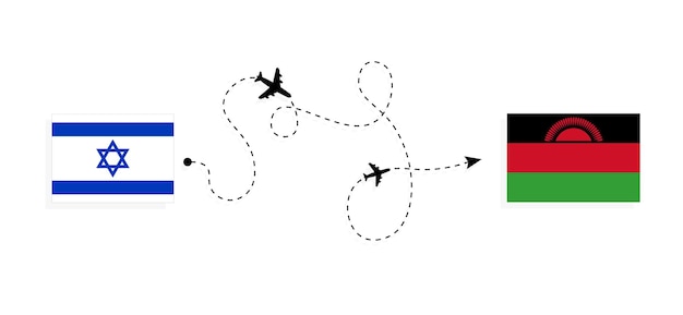Vlucht en reis van Israël naar Malawi met een passagiersvliegtuig