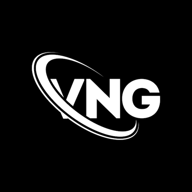 VNG логотип VNG буква VNG буква дизайн логотипа инициалы VNG логотипа, связанного с кругом и заглавными буквами монограмма логотипа VNG типография для технологического бизнеса и бренда недвижимости