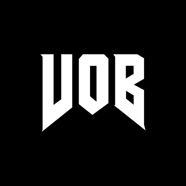 VOB letter logo design for technology company VOB logo design black and white color combination VOB logo VOB vector VOB design VOB icon VOB alphabet VOB typography logo design