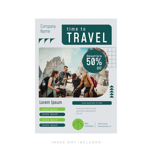 Vocation Time To Travel Flyer Template