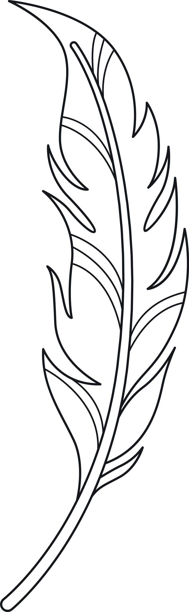 Vector voedercontour boho