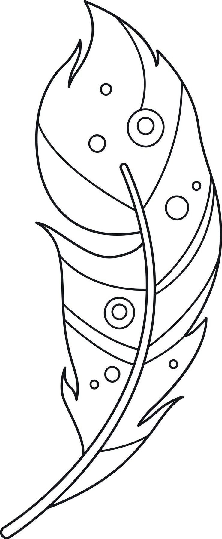 Vector voedercontour boho